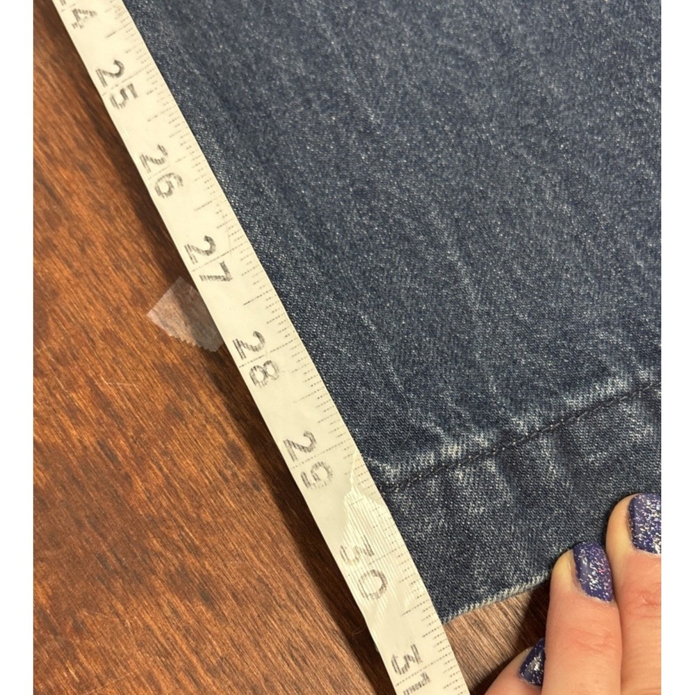 Banana Republic High Rise Vintage Straight Jeans Sz 30 Contrast Piping Dark Wash - Picture 7 of 12